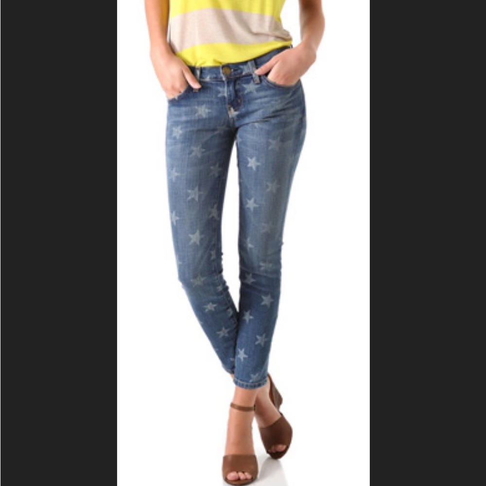 Current/Elliott Stiletto White Star jeans